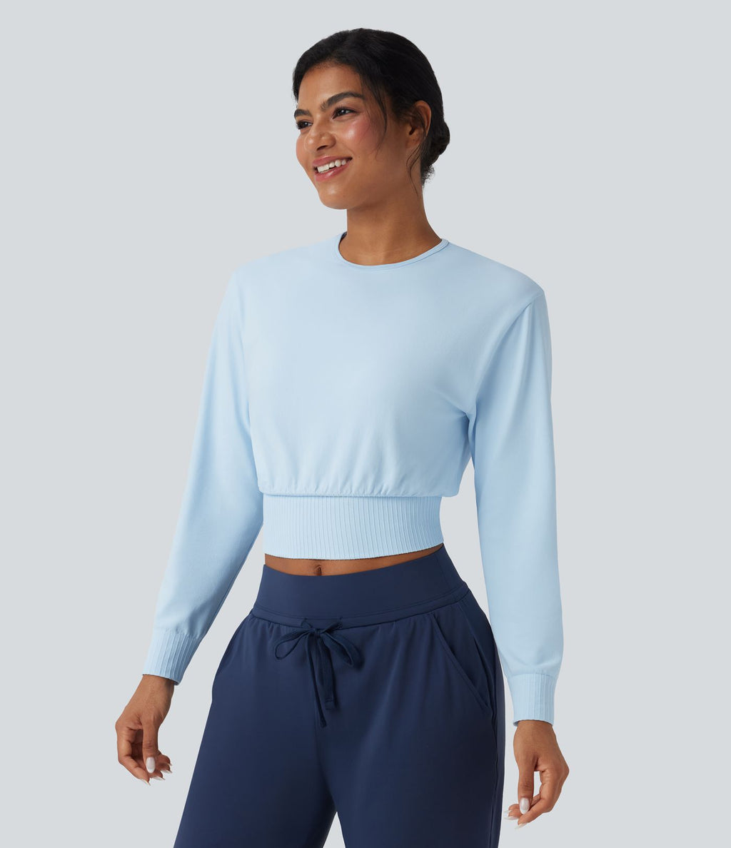 Haut de sport col rond à manches longues sans couture OneForm Seamless Flow
