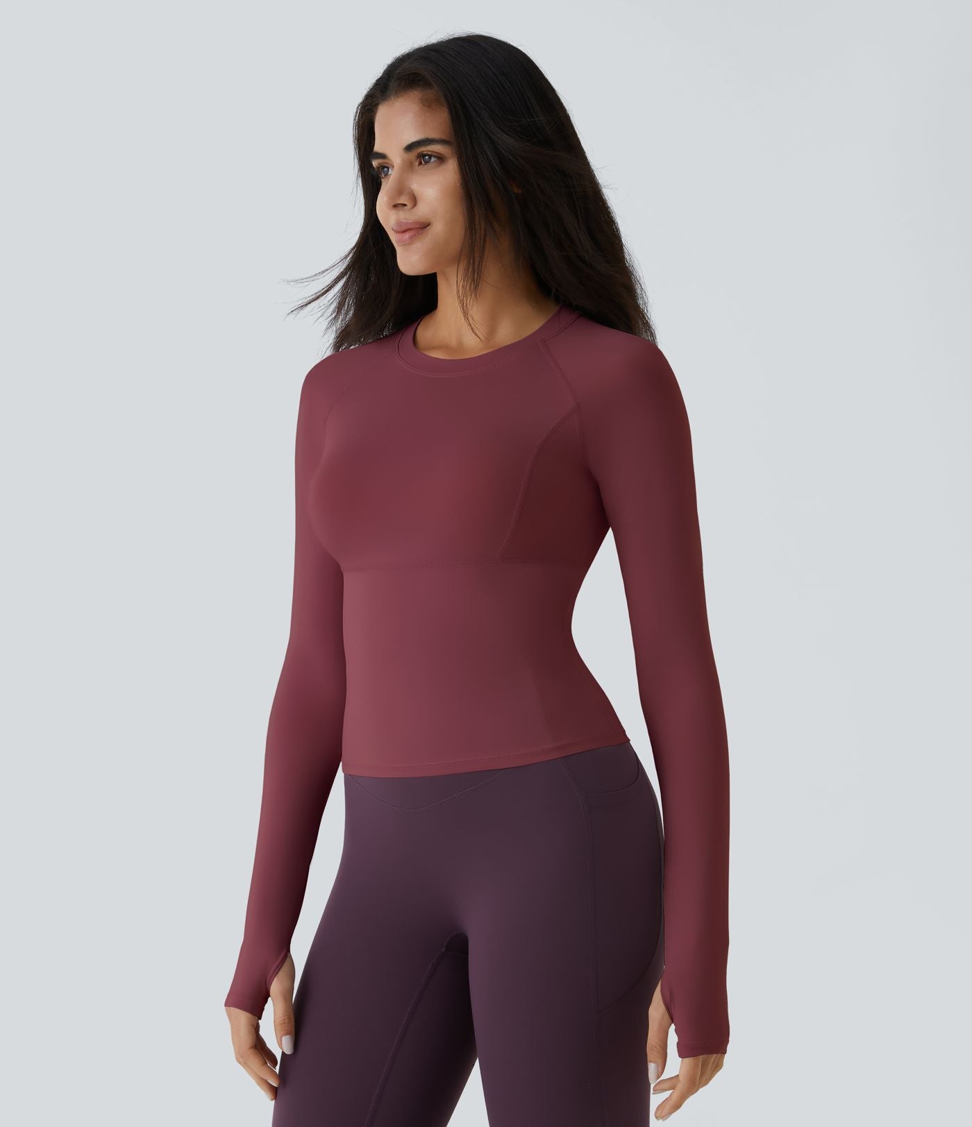 Top Sport Yoga Uni Trous pour les Pouce