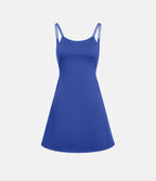 Robe de sport danse 2-pièces SoftlyZero™ Plush double bretelles caraco avec poche A-D