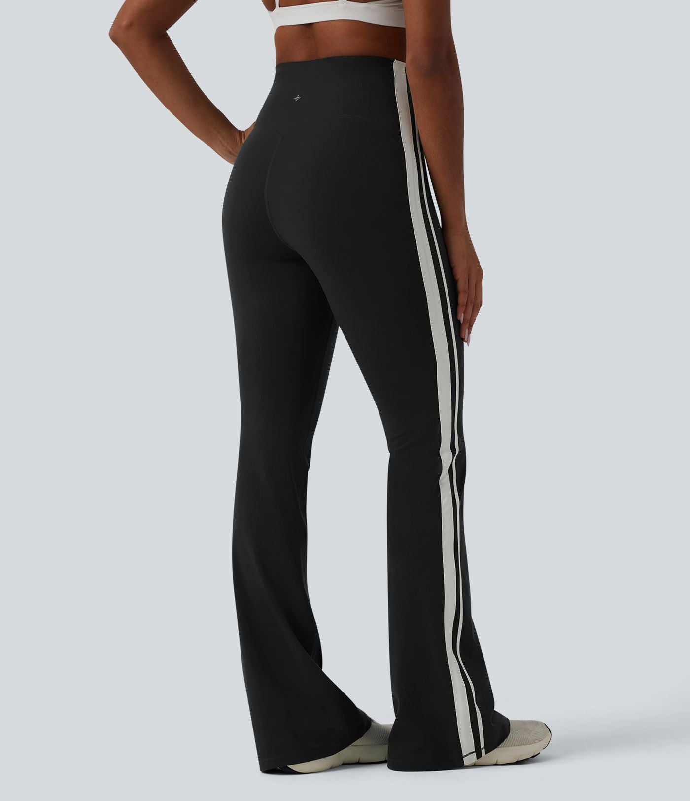 Legging de yoga 7/8 évasé Halara UltraSculpt™ taille haute ventre plat avec bandes latérales