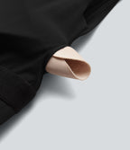 Robe de yoga active 2 en 1 SoftlyZero™ à épaules dénudées, bretelles amovibles et soutien-gorge intégré, avec poches - Facile à porter