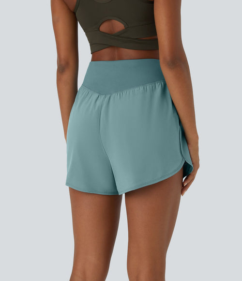 Breezeful™ Shorts 10cm Casual à Séchage Rapide Taille Haute et Poche Latérale