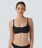 Brassière de détente extensible dos nu douce pour la peau avec bretelles ajustables