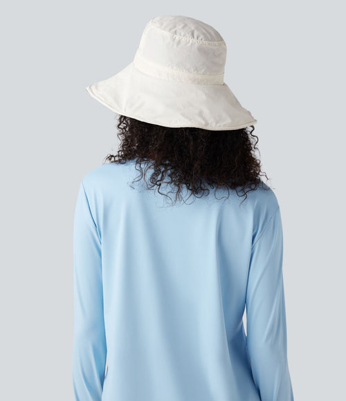 Chapeau de soleil large bord réglable - UPF40+