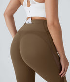 Legging 7/8 d'entraînement gainant taille haute avec mesh contrastant et zip arrière DayStretch avec poches
