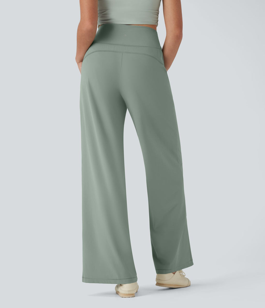 Pantalon de yoga Halara UltraSculpt™ taille haute avec cordon de serrage et poches
