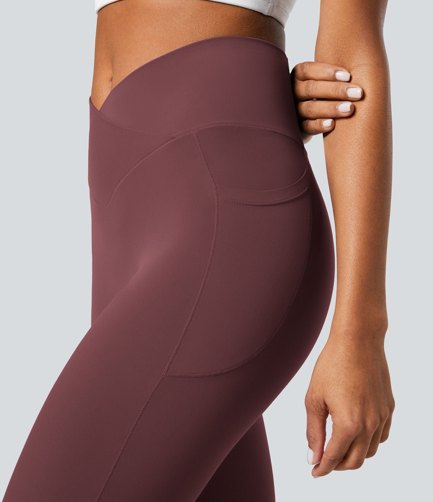Softlyzero™ Legging Unis Poches Croisées