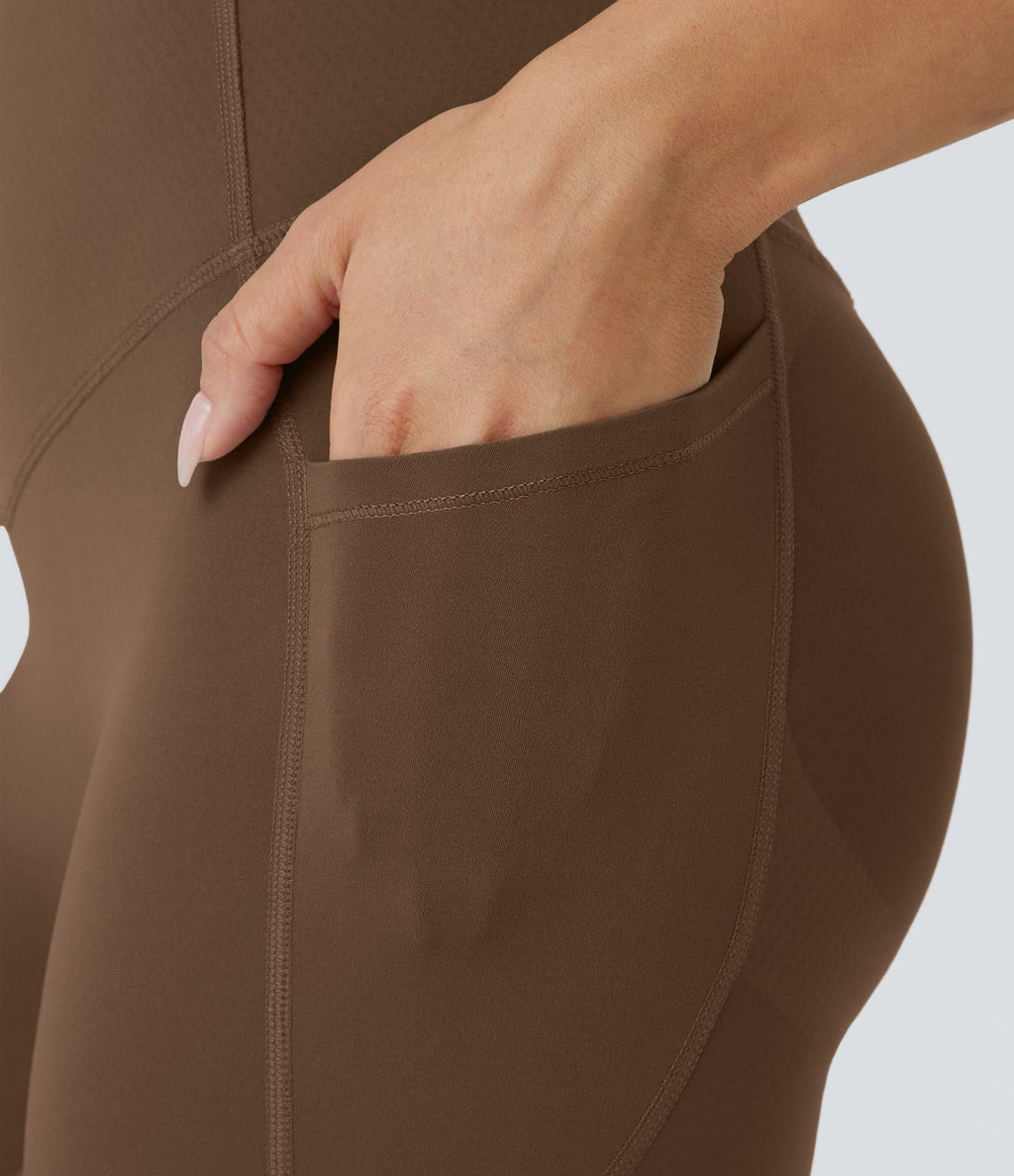 Legging d'entraînement gainant galbant taille haute avec poches Halara UltraSculpt™