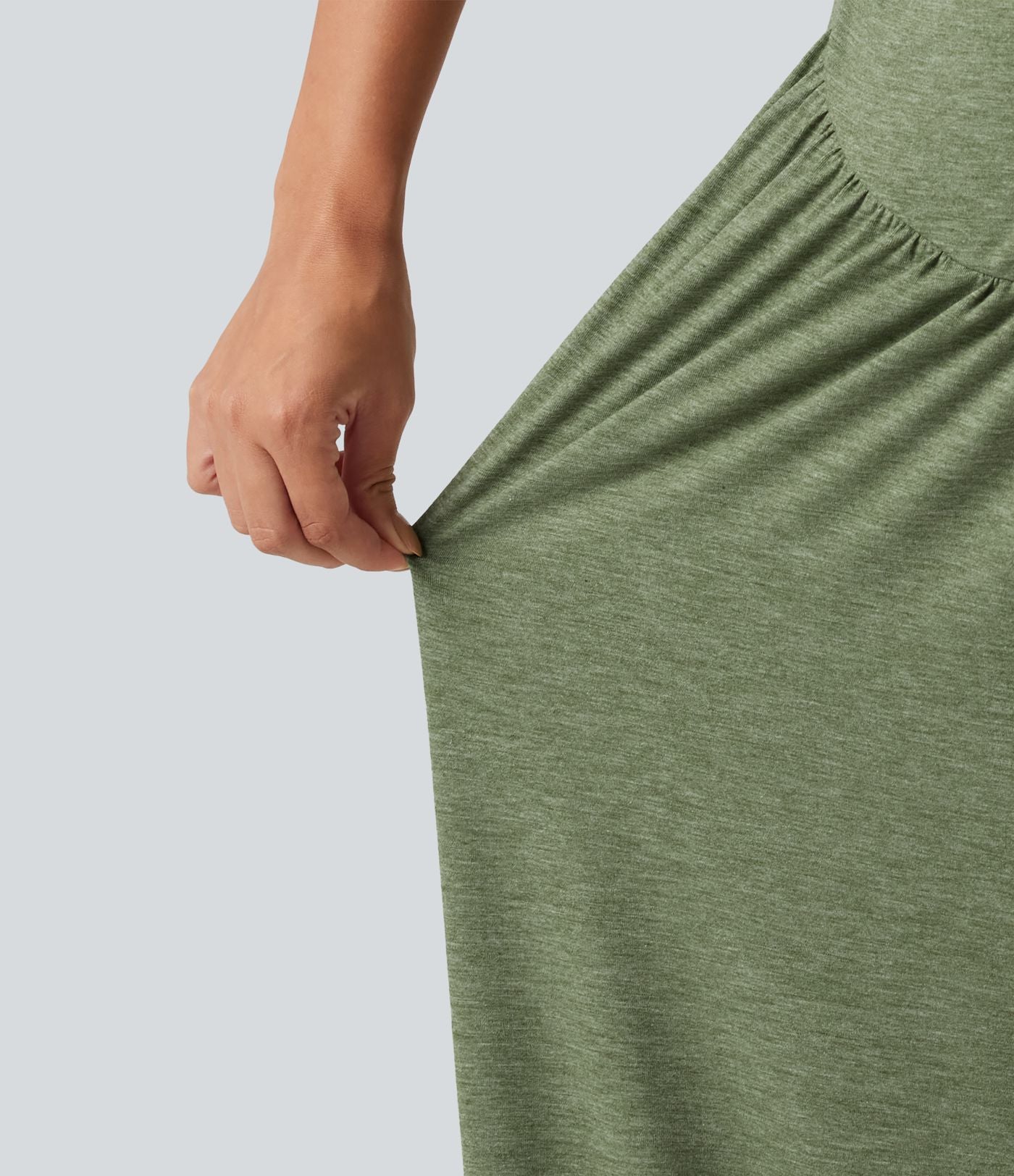 Combinaison de maternité chinée à jambes larges avec poches et accès facile Easy Peasy