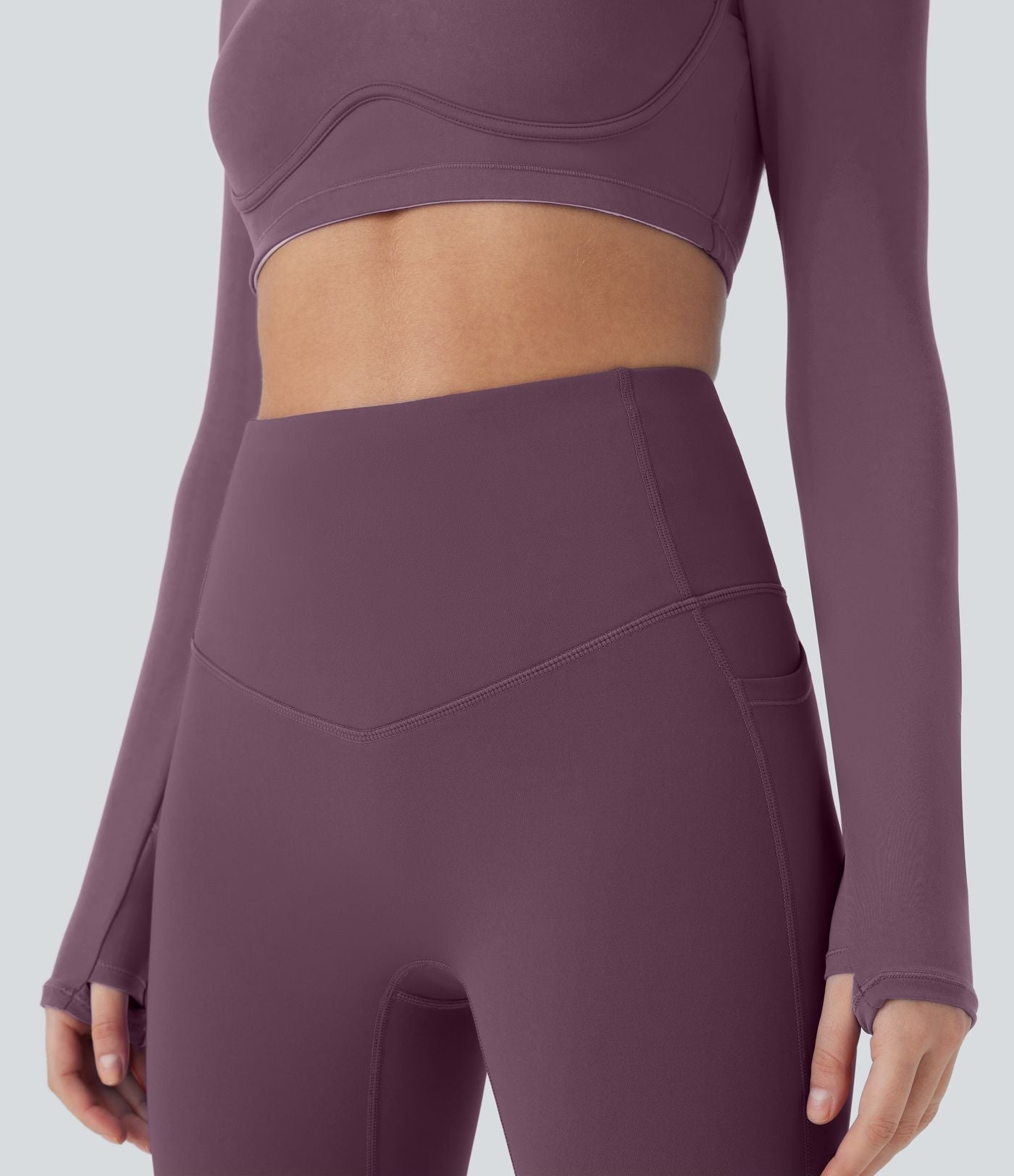 Legging de sport taille haute gainant et thermique Softlyzero™ avec poches