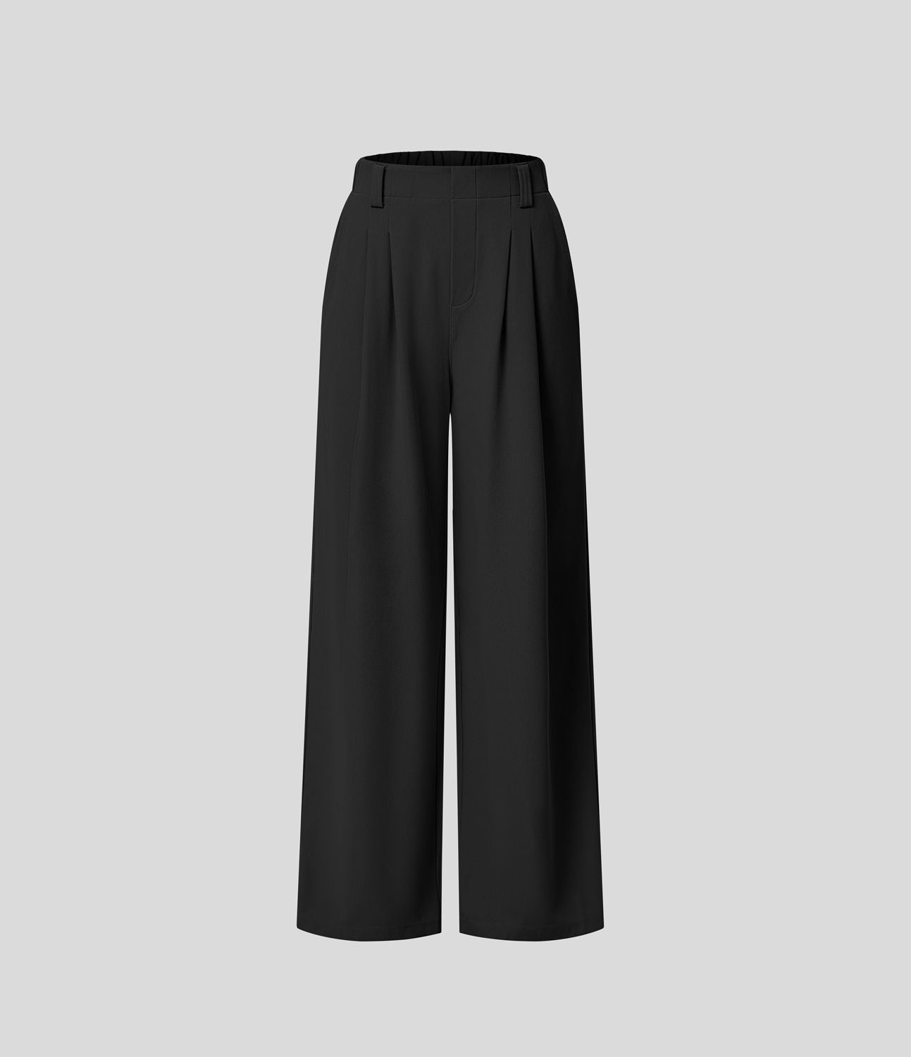 Halara Flex™ Pantalon Tailleur Large Fluide Gaufré Taille Haute Poches Latérales