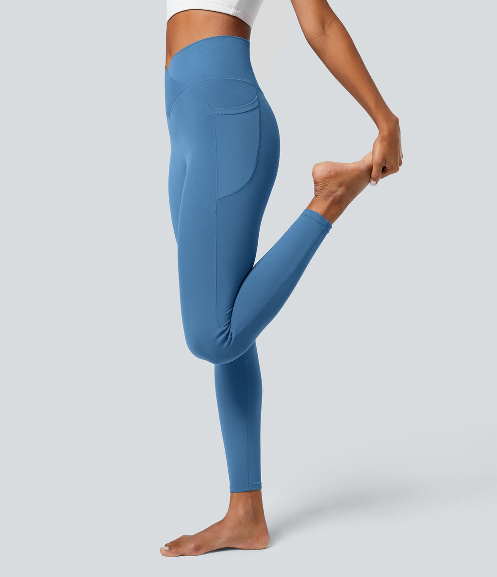 Softlyzero™ Legging Unis Poches Croisées