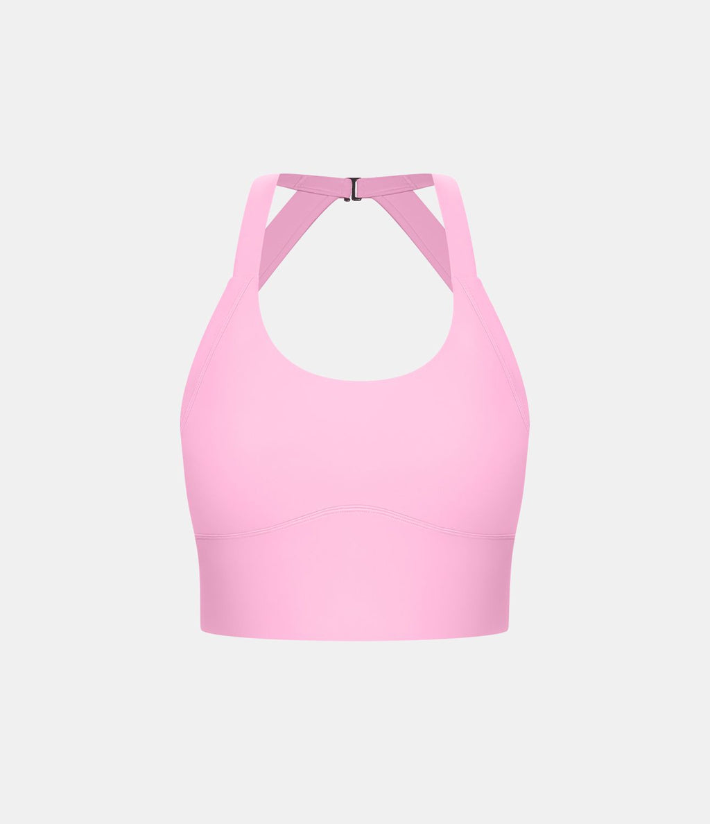 Débardeur yoga court SoftlyZero™ Plush à découpes A-C