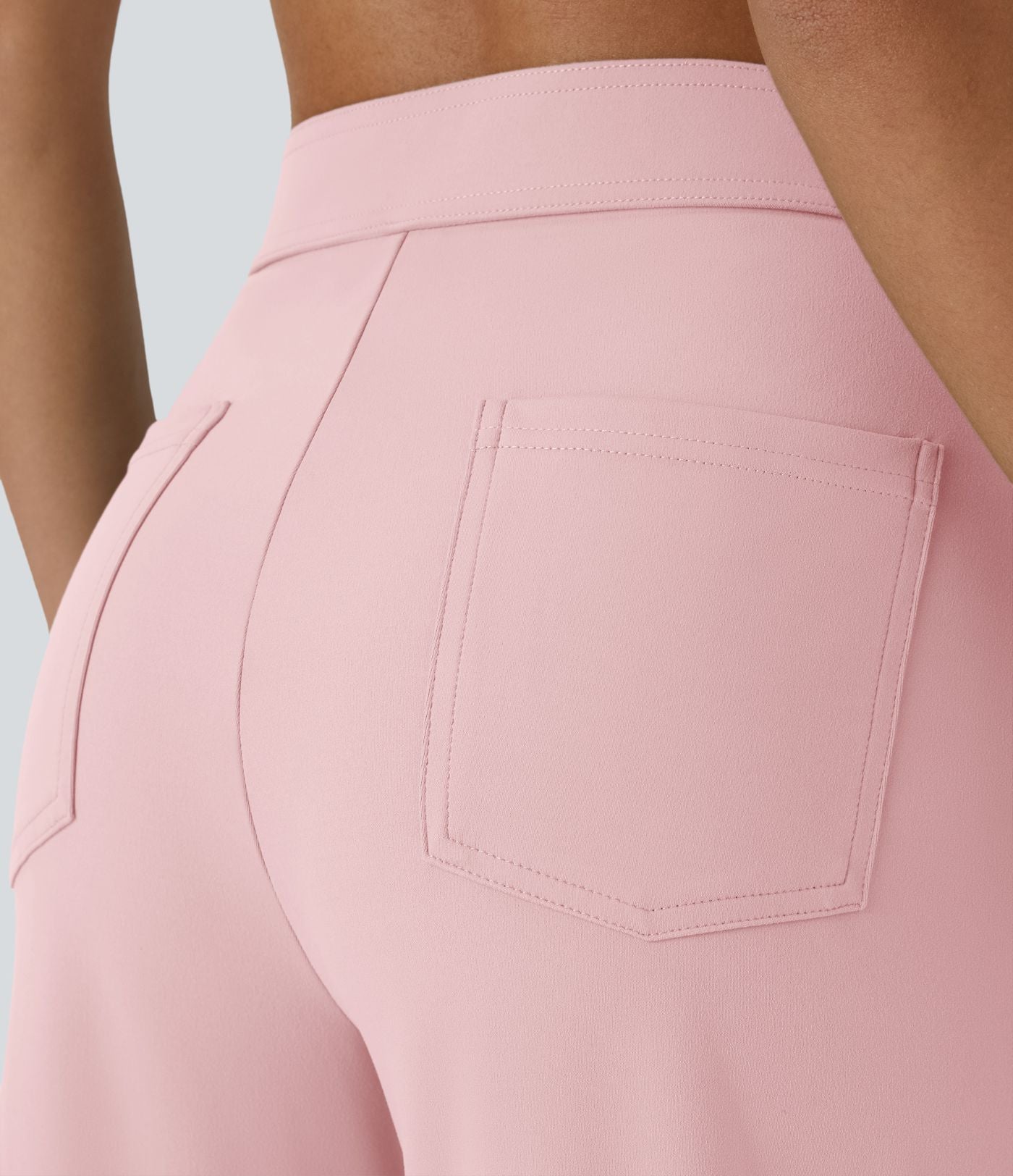 Pantalon taille haute coupe droite DayStretch avec poches