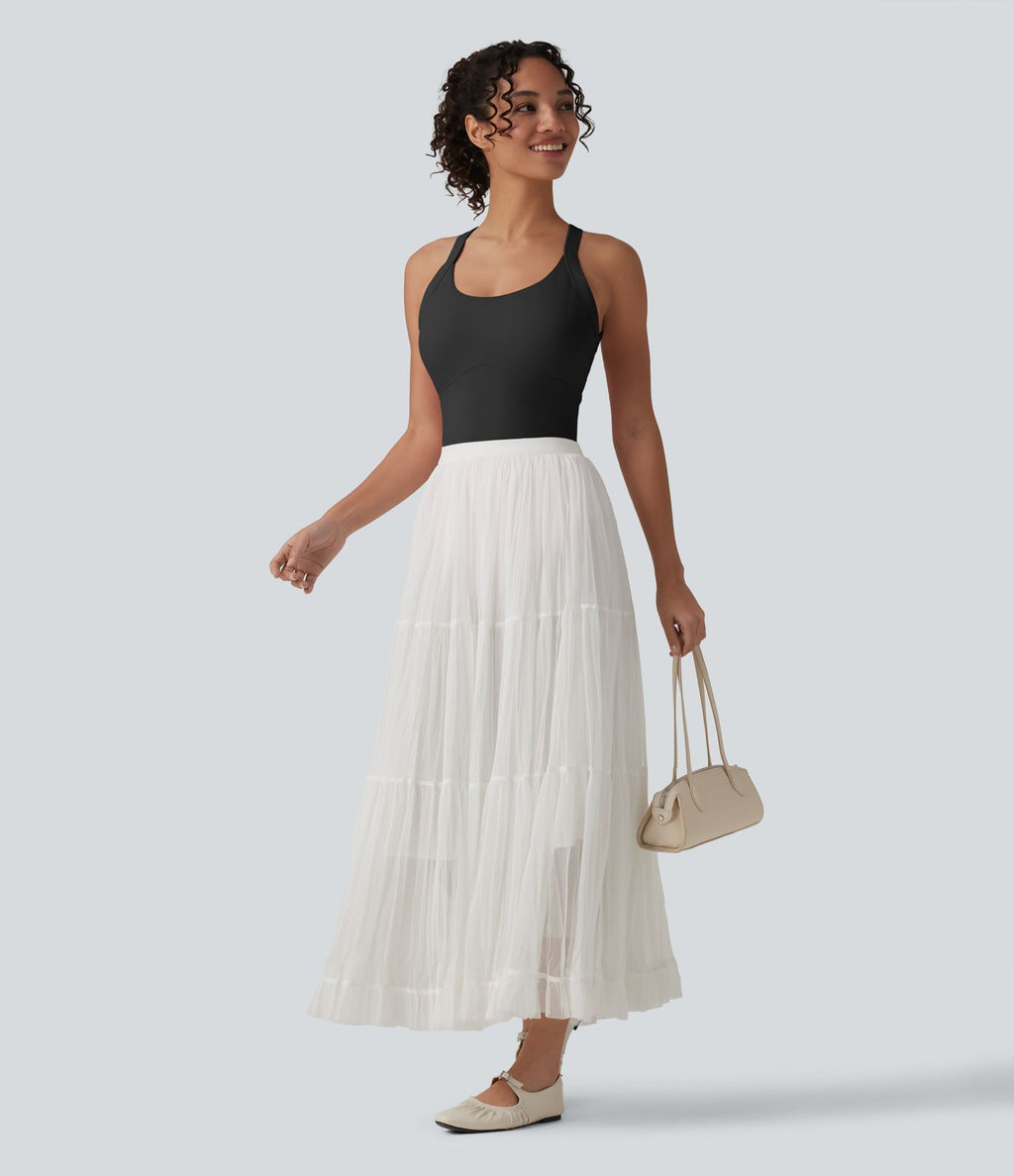 Body SoftlyZero™ Airy col U sans manches dos torsadé ouvert effet frais InstantCool avec boucle réglable et brassière intégrée