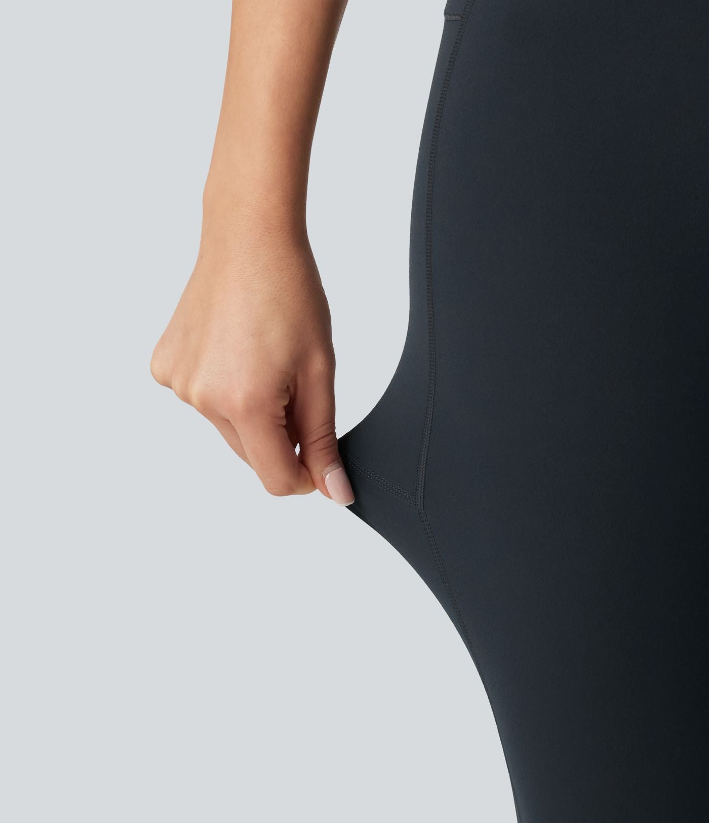 Halara UltraSculpt™ Legging bootcut de yoga taille haute en V avec dentelle contrastée et poches