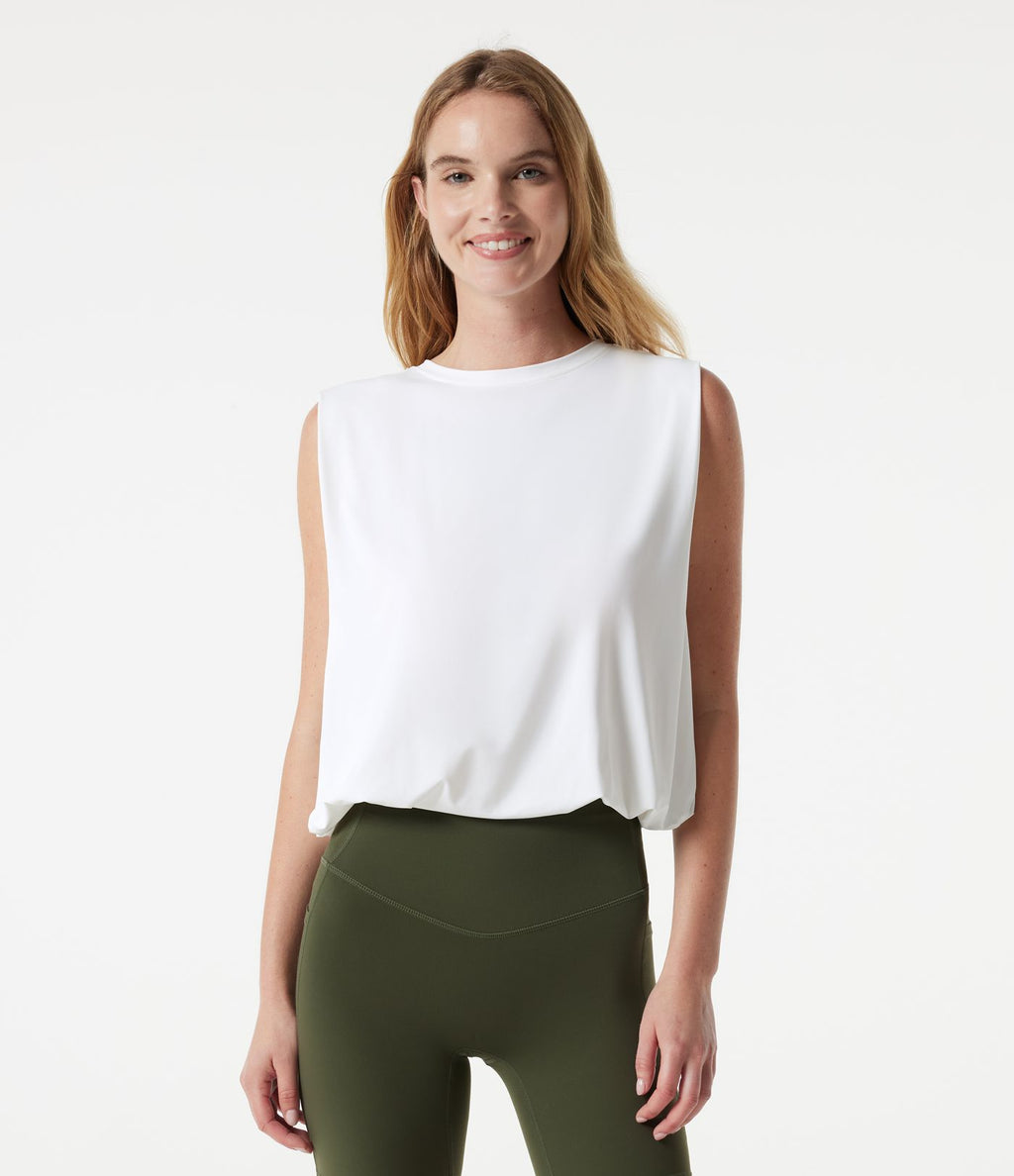 Body de yoga col rond sans manches effet frais InstantCool, protection solaire UPF50+