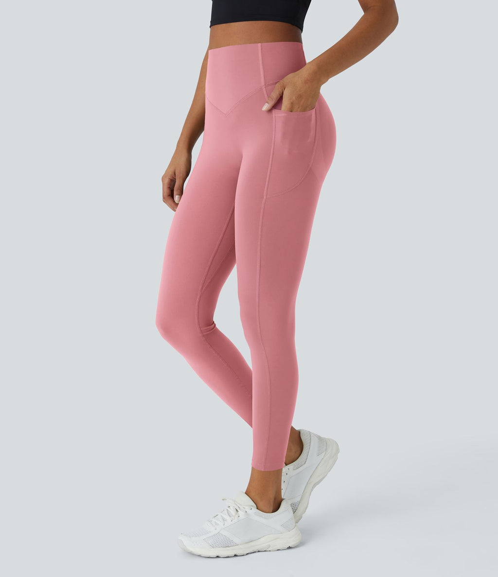 Legging d'entraînement gainant galbant taille haute avec effet scrunch et poches Halara UltraSculpt™
