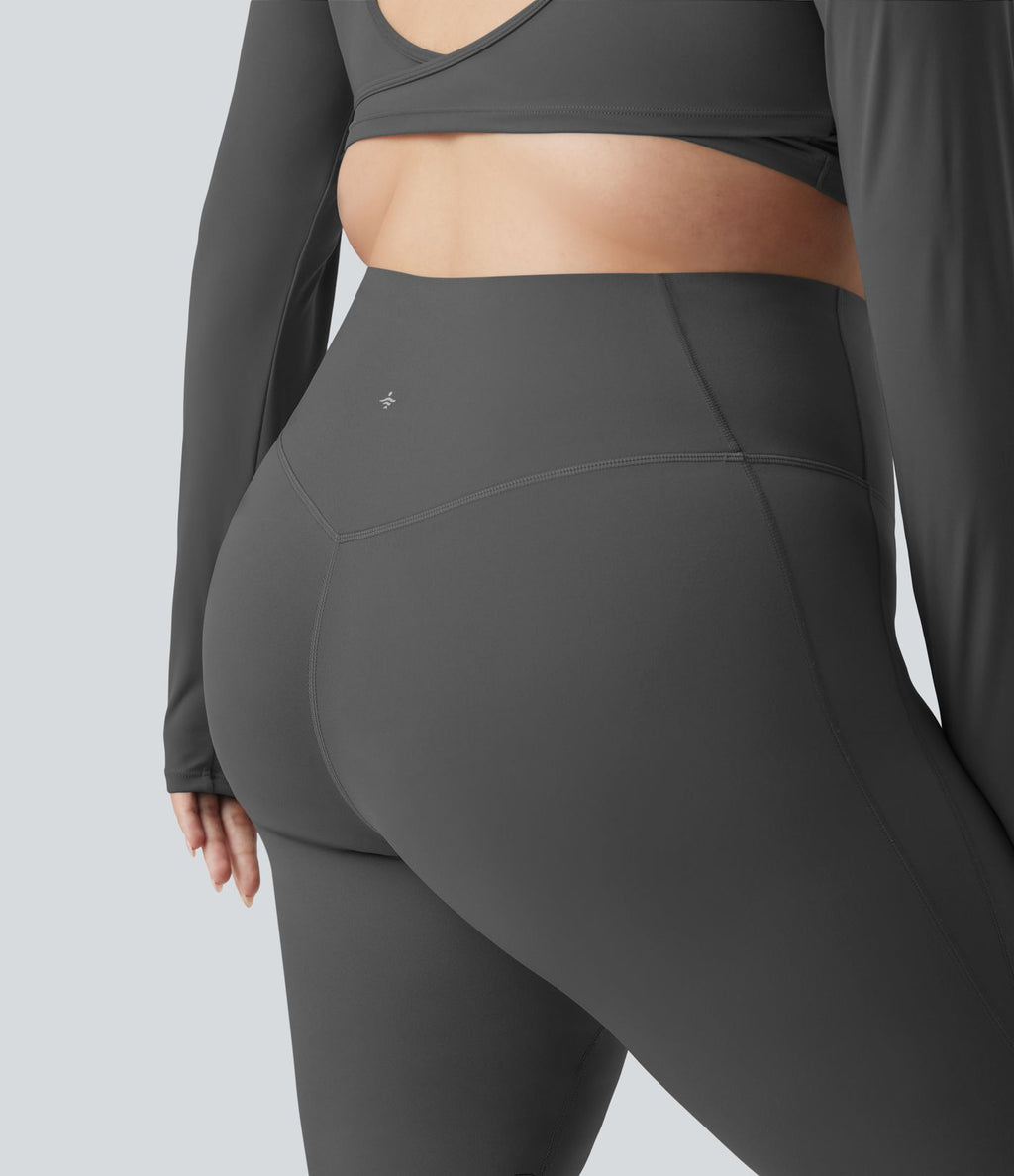 Pantalon yoga évasé gainant sculptant grande taille taille haute Halara UltraSculpt™
