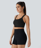 SpeedWave™ Brassière de Sport à Soutien Moyen avec Dos Croisé Nu Zip et Séchage Rapide