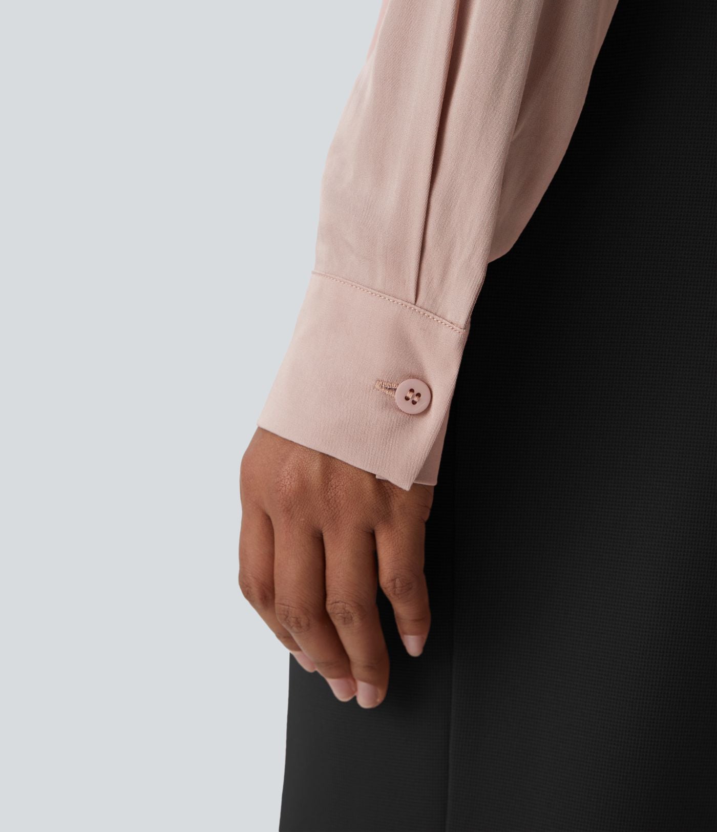 Chemise de travail à col, boutons, manches longues et plis