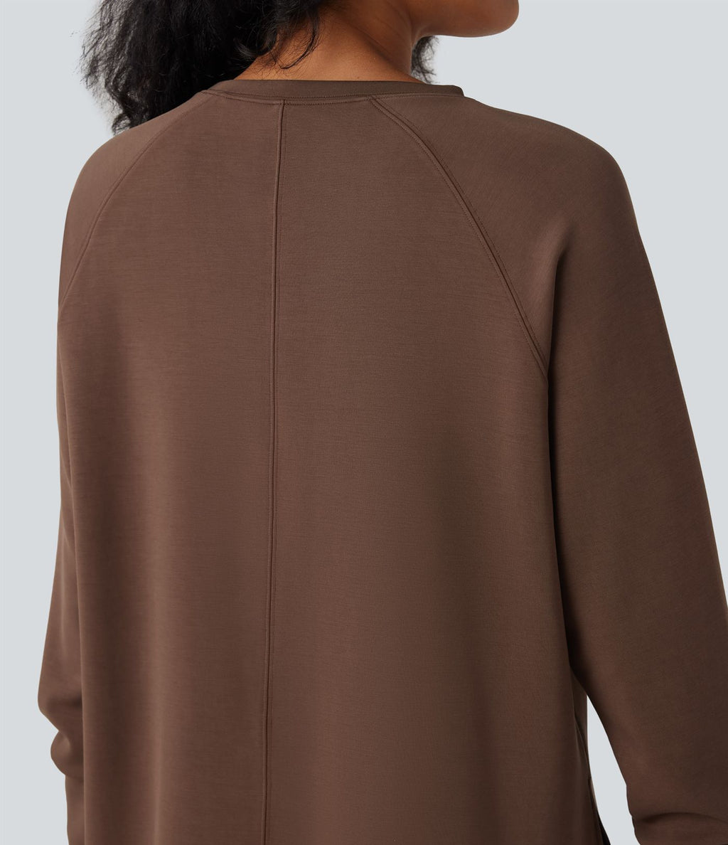 Sweat-shirt décontracté SpacerTek™ col rond et manches longues