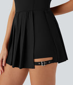 Mini robe Breezeful™ type nuisette plissée 2-en-1 ultra-courte à boucle ajustable, séchage rapide et poche - Easy Peasy