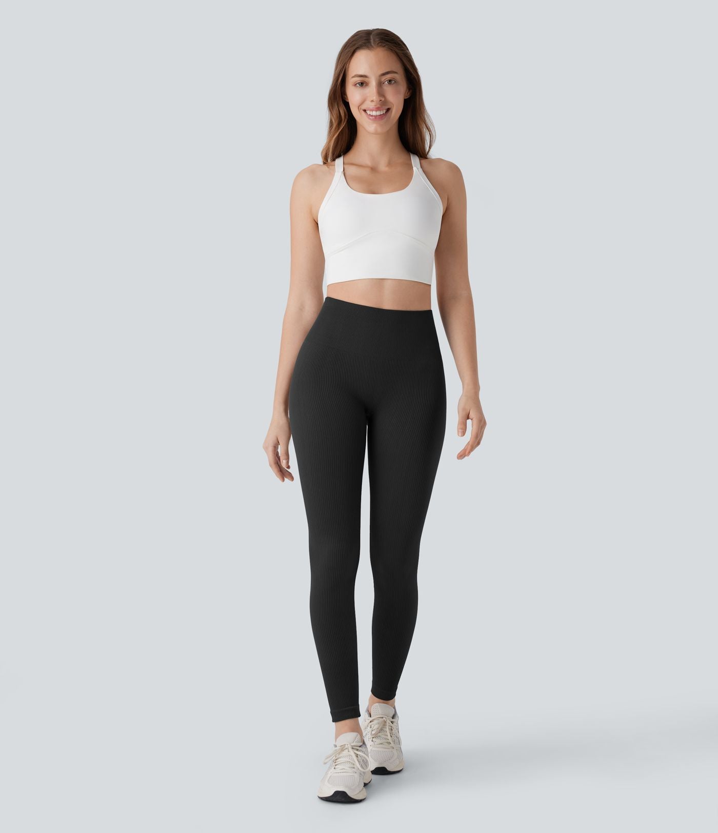 Legging de yoga 7/8 sans couture Seamless gainant et sculptant à taille haute