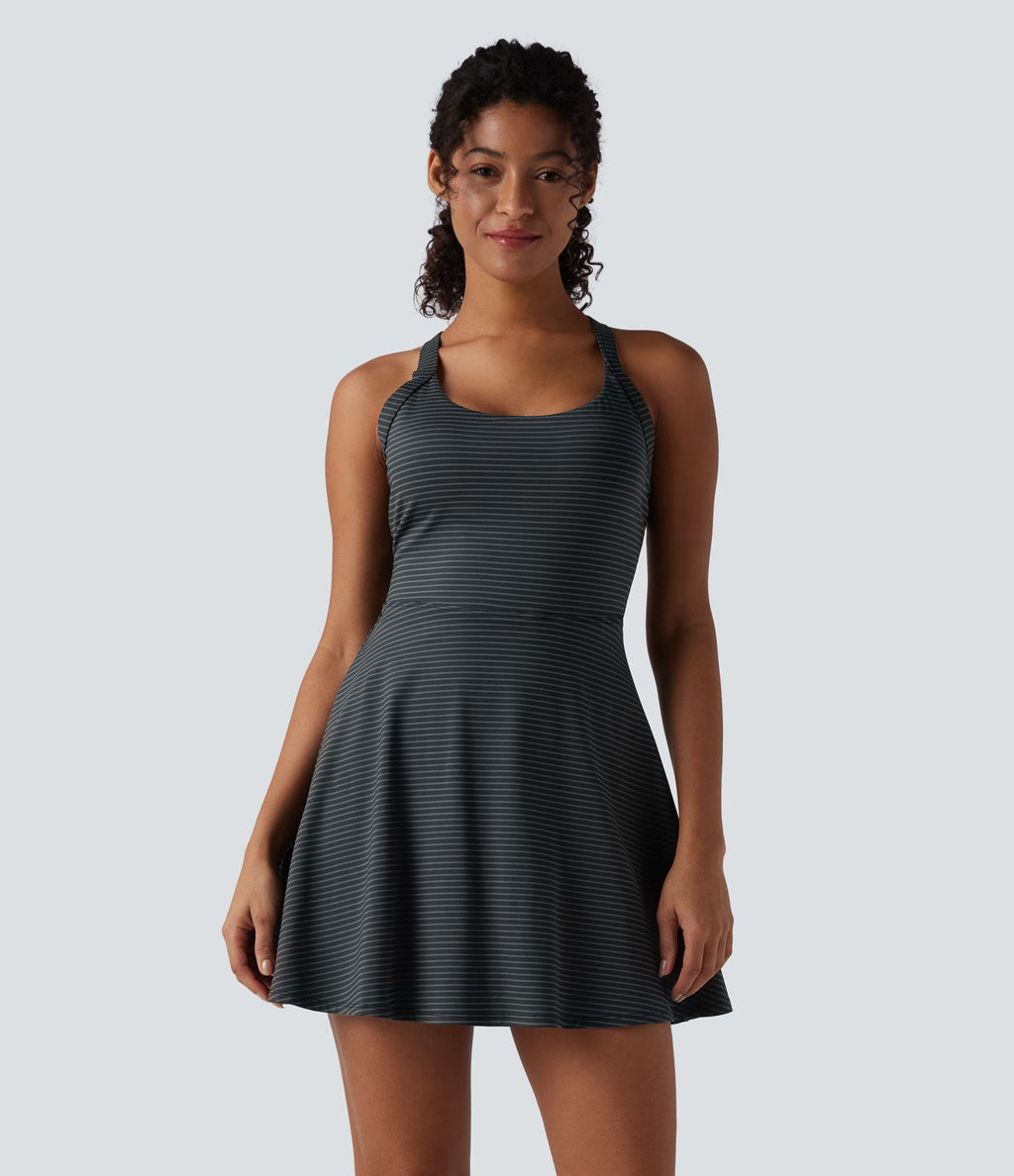 Robe active mini de danse 2-en-1 à rayures - Édition Easy Peasy
