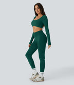 Legging yoga gainant effet push-up taille moyenne sans couture OneForm Seamless Flow