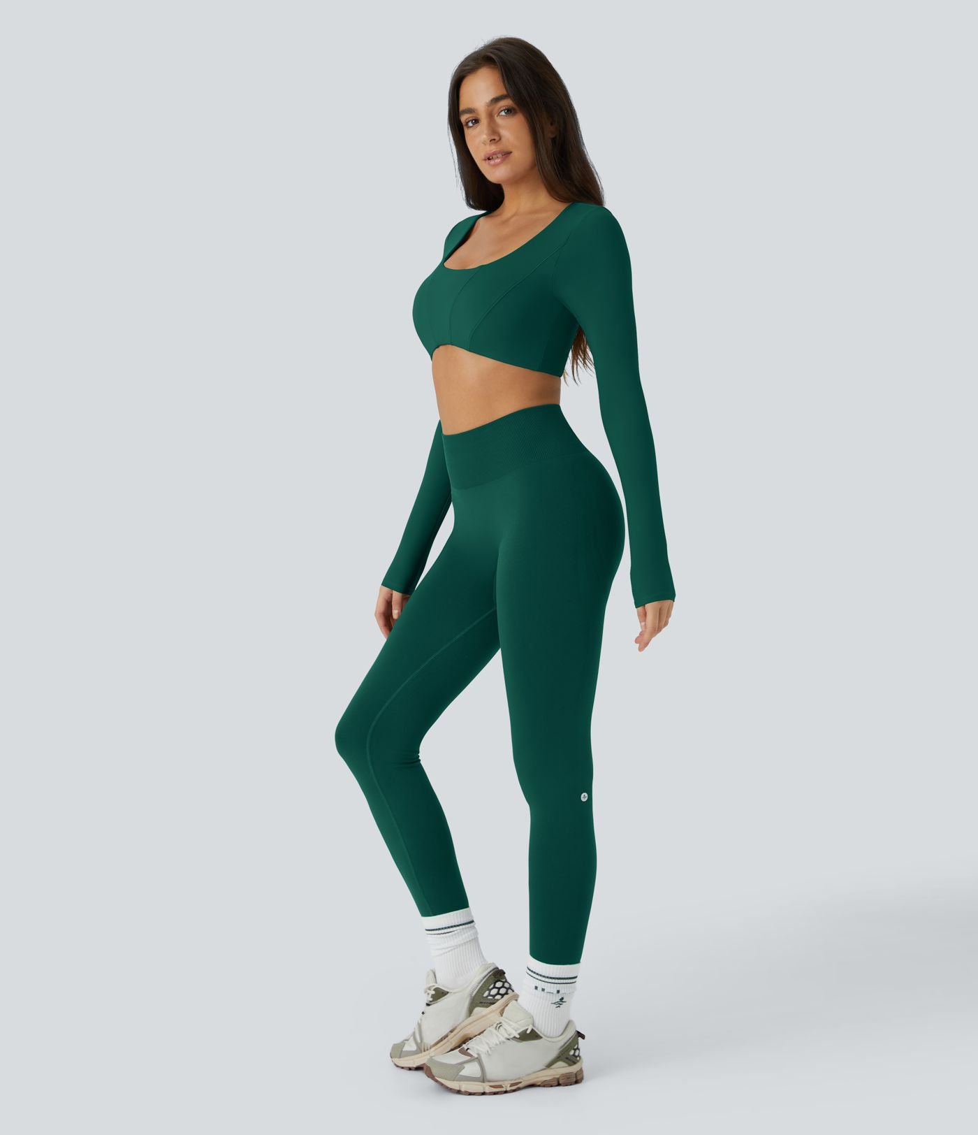 Legging yoga gainant effet push-up taille moyenne sans couture OneForm Seamless Flow
