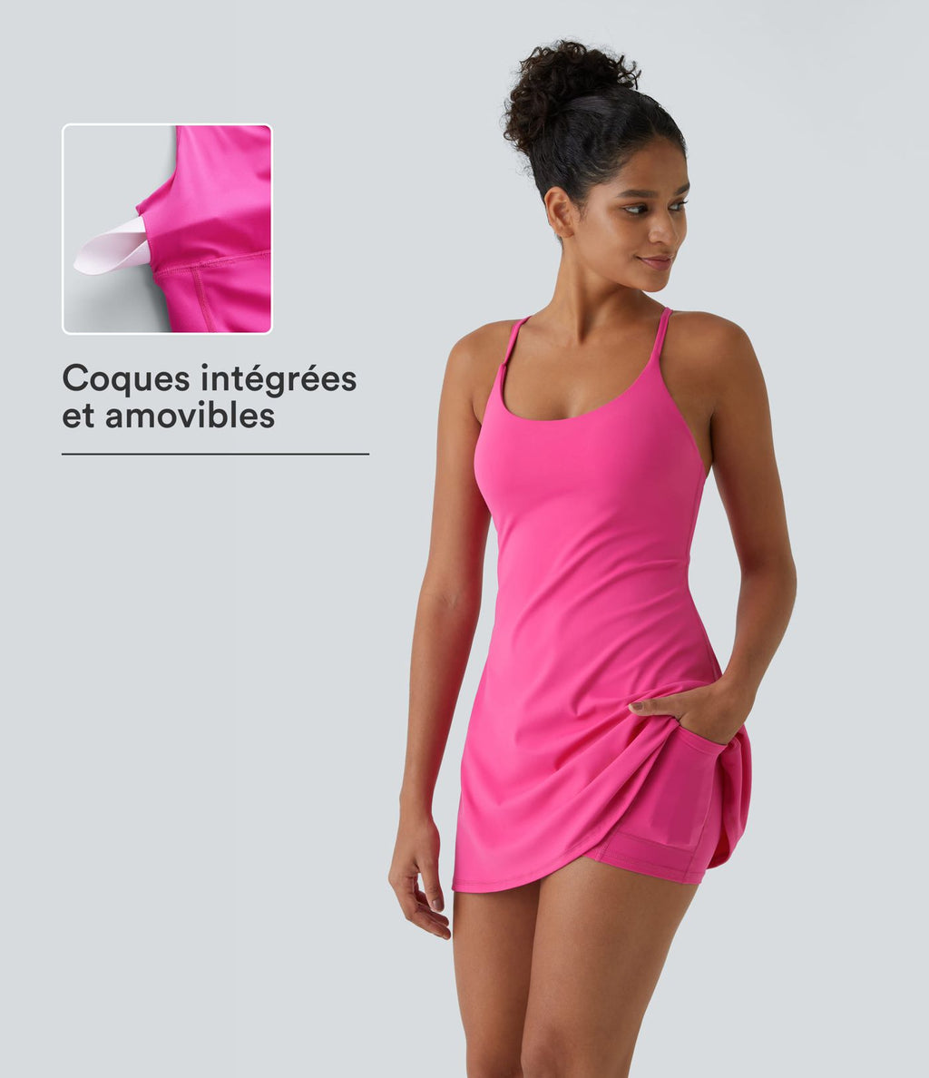 Robe de sport SoftlyZero™ Plush dos nu A-C