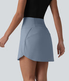 Jupe de golf courte 2-en-1 SoftlyZero™ Airy effet frais InstantCool taille ultra-haute gainant avec ourlet arrondi et poches