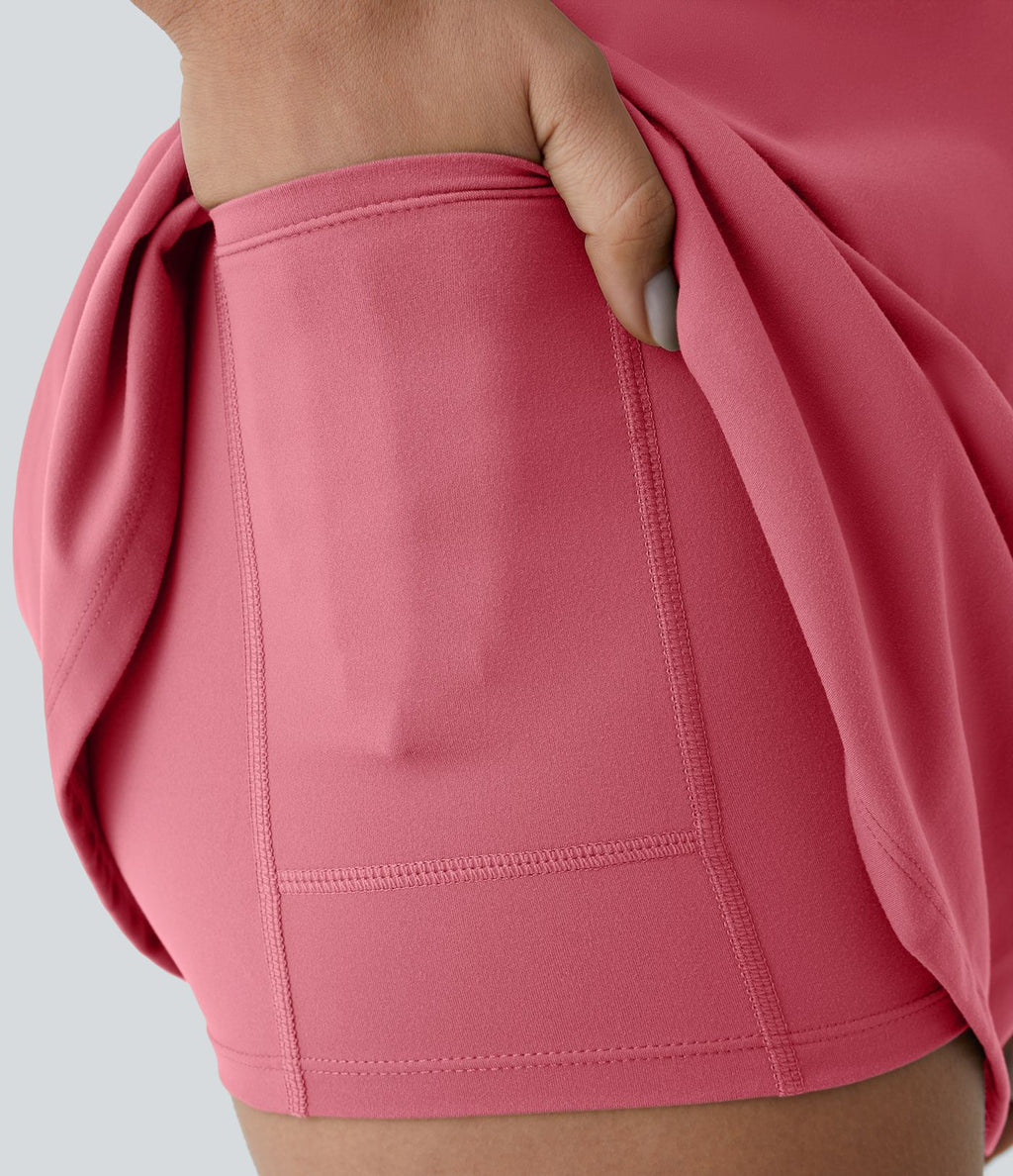 Robe de sport mini 2-en-1 SoftlyZero™ Plush avec poche E-G