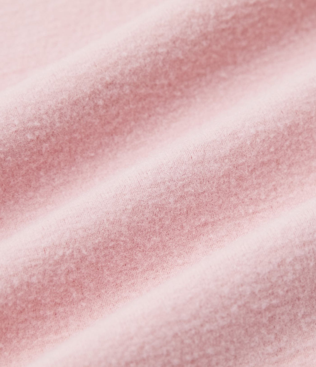 Haut thermique moulant à col cheminée, manches longues et fronces