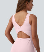 Robe de sport mini 2-en-1 SoftlyZero™ Airy col U poches effet frais InstantCool danse bonnets E-G, accès facile Easy Peasy