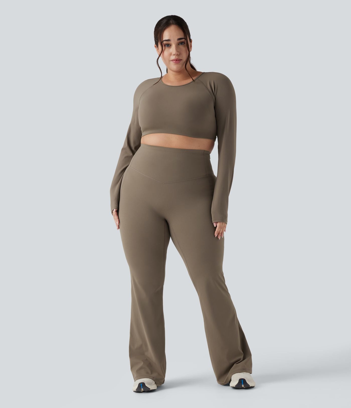 Pantalon yoga évasé gainant sculptant grande taille taille haute Halara UltraSculpt™