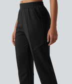 Jogging casual fuselé taille mi-haute avec poches