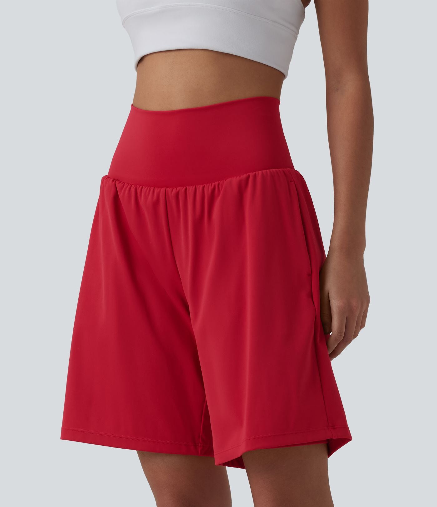 Short de yoga 2-en-1 SoftlyZero™ Airy taille très haute effet frais InstantCool 22,8 cm avec poches