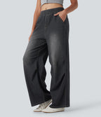Jean décontracté Halara Flex™ taille mi-haute coupe ample avec poches