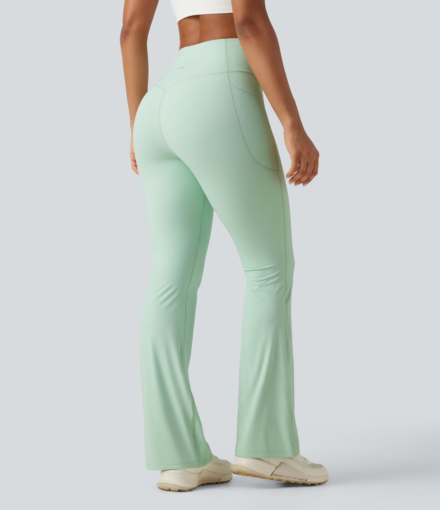 Legging yoga bootcut Halara UltraSculpt™ taille haute gainant avec poches