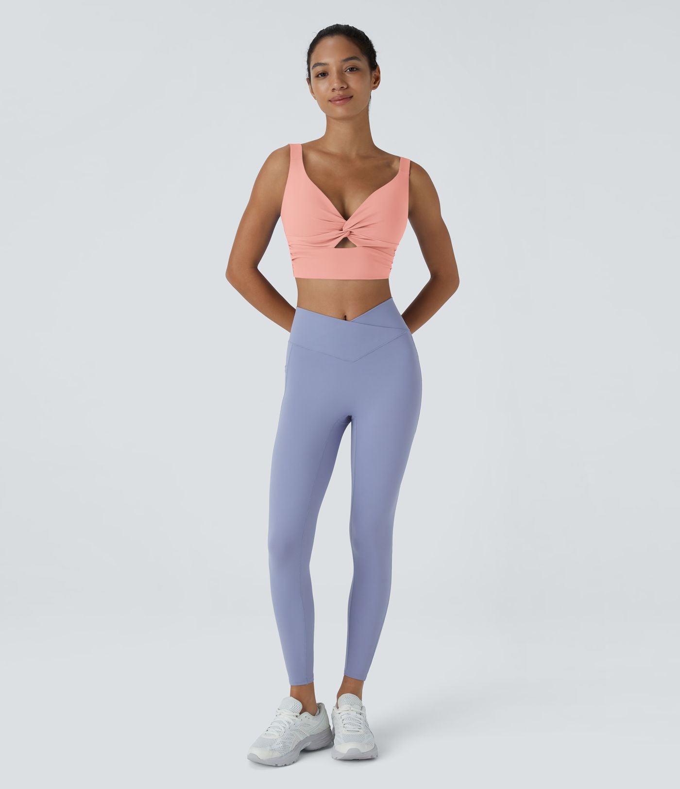 Brassière yoga SoftlyZero™ Airy maintien léger découpes effet frais InstantCool, bonnets A-D, protection solaire UPF50+