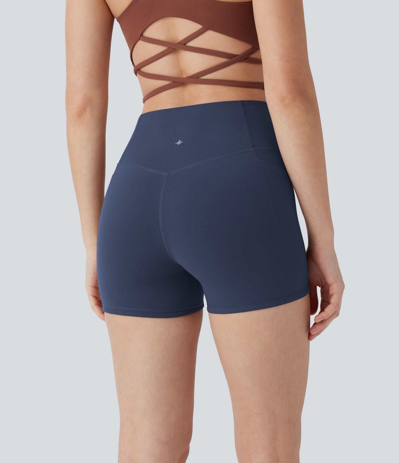 Short cycliste 7,5 cm d'entraînement gainant taille haute avec poches Halara UltraSculpt™