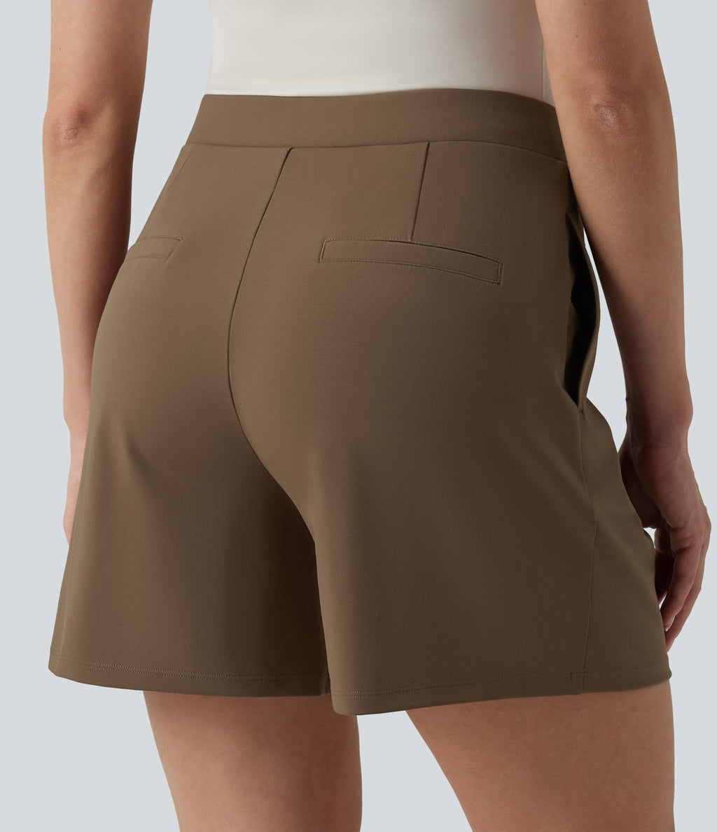 Short tailleur DayStretch mi-taille asymétrique 12,5 cm avec poches