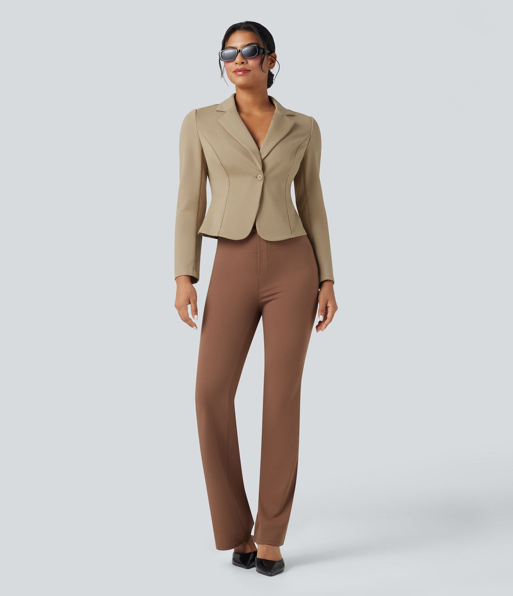Blazer de travail ajusté manches longues