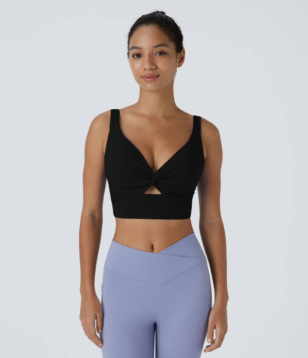 Brassière yoga SoftlyZero™ Airy maintien léger découpes effet frais InstantCool, bonnets A-D, protection solaire UPF50+