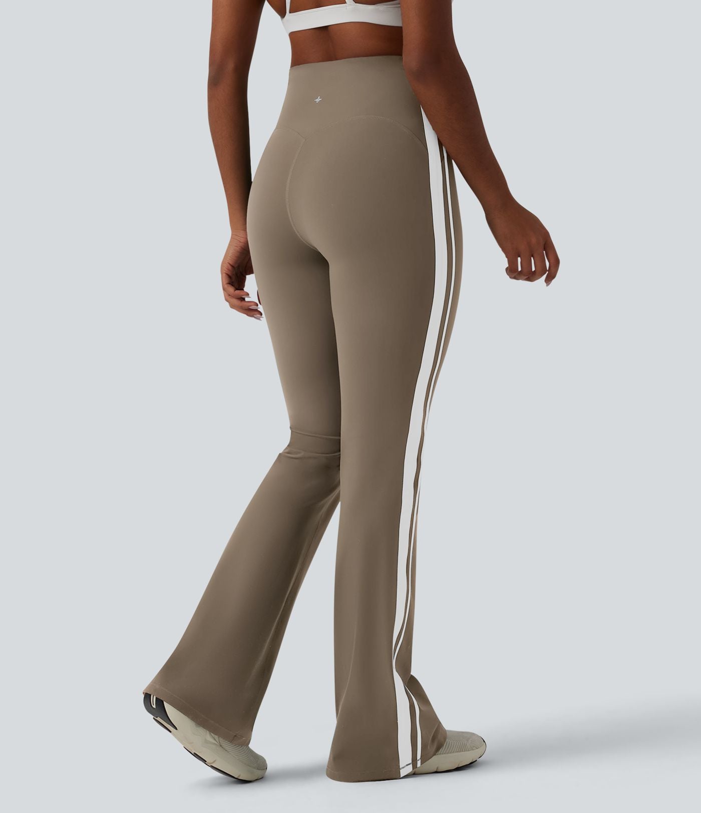Legging de yoga 7/8 évasé Halara UltraSculpt™ taille haute ventre plat avec bandes latérales