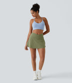 Jupe de tennis mini 2-en-1 quotidienne SoftlyZero™ Airy avec croisement, poche latérale et effet frais InstantCool, Lucid, protection solaire UPF50+