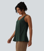 Débardeur casual col U coupe ample