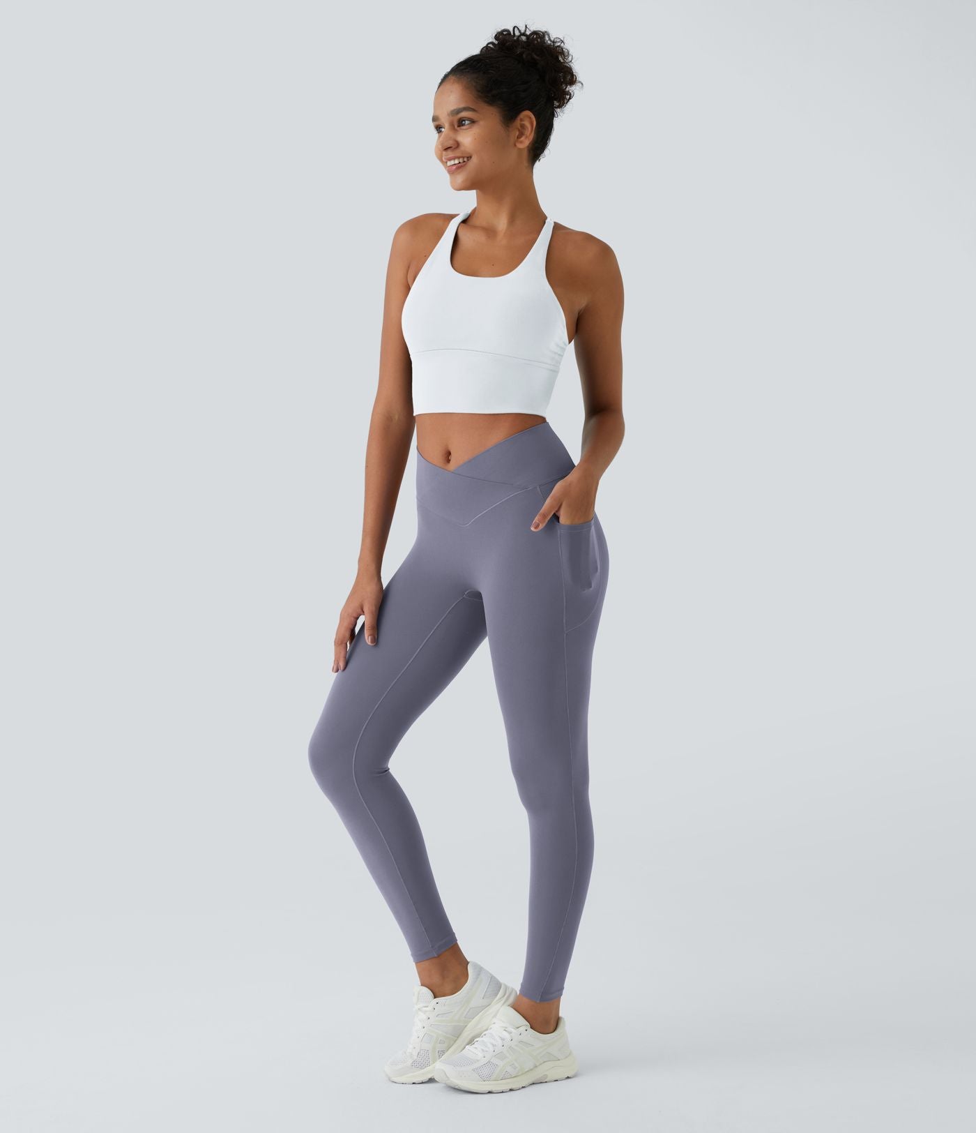 Softlyzero™ Legging Unis Poches Croisées